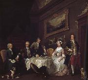 William Hogarth Strode family France oil painting artist